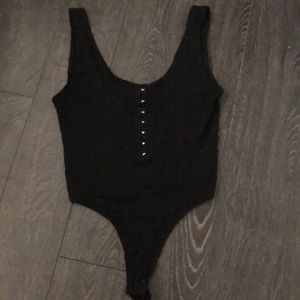 3/$20 Black ribbed bodysuit